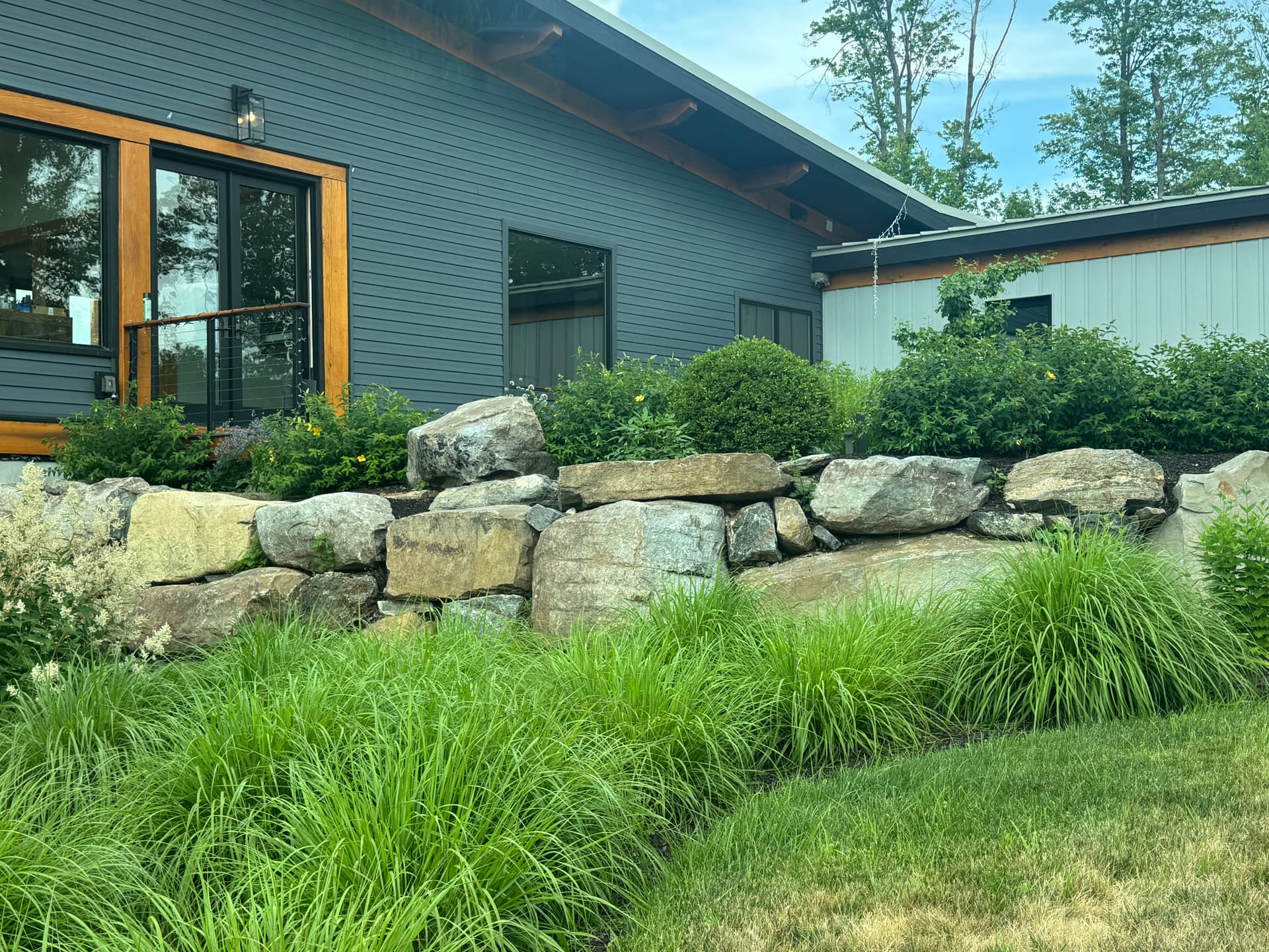 Gallery photos for A Bluestone Walkway and Boulder Landscape That Only Gets Better: Image #1