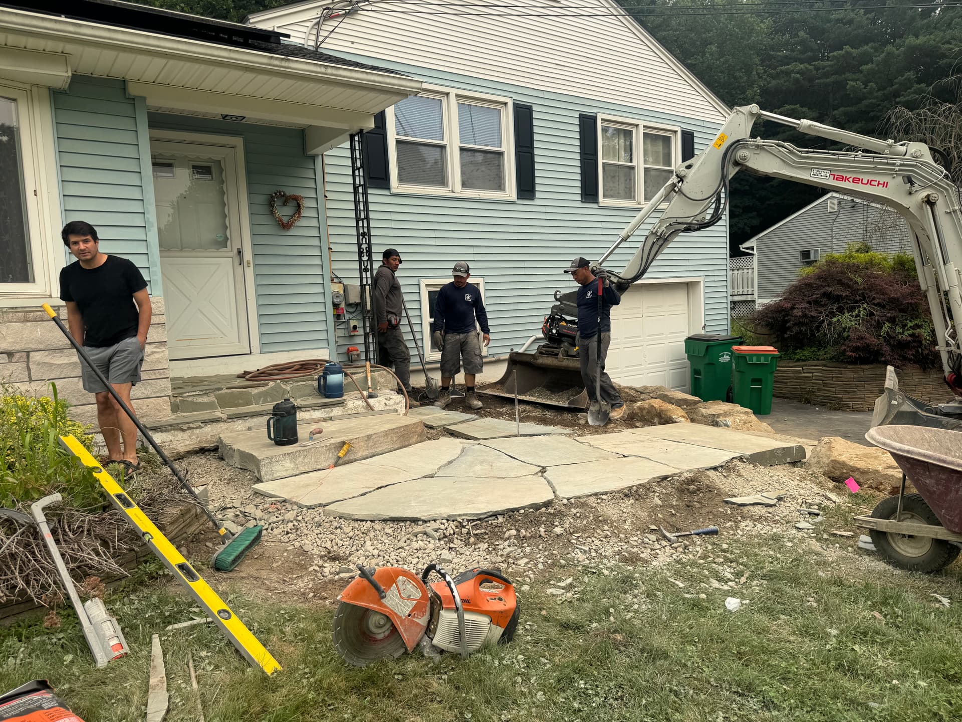 Gallery photos for Natural Stone Steps and Patios Built Right From the Ground Up: Image #1