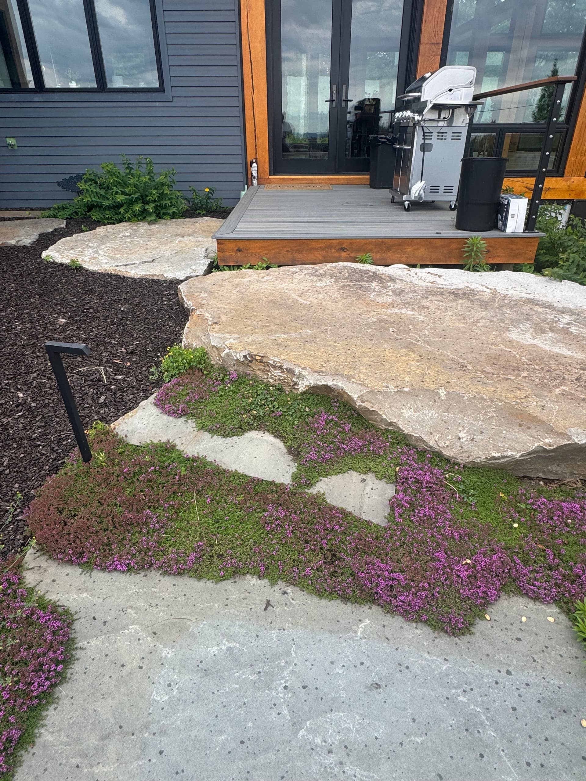 Gallery photos for A Bluestone Walkway and Boulder Landscape That Only Gets Better: Image #2