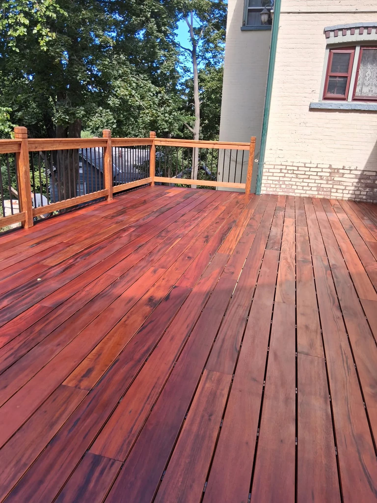 Gallery photos for Tigerwood Deck Build with Natural Stone Steps to Lower Yard: Image #2