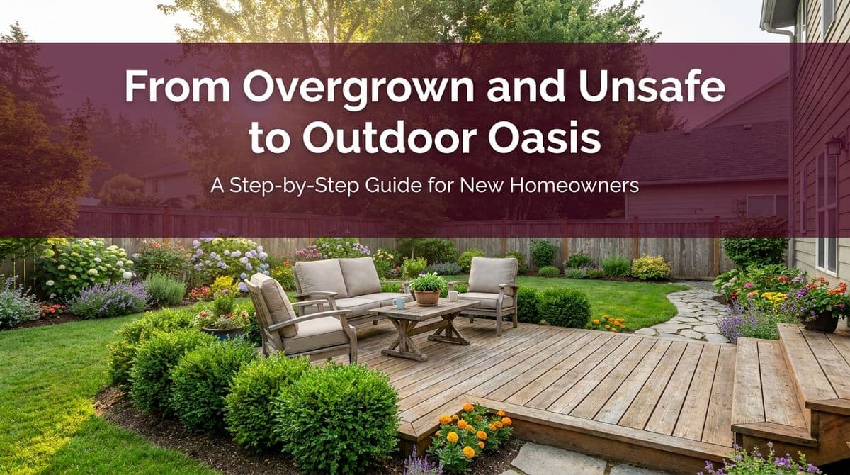 From Overgrown and Unsafe to Outdoor Oasis image